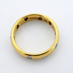 Tiffany & Co Ring Dots 18k Yellow Gold Platinum Diamond — view 7