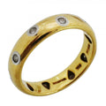 Tiffany & Co Ring Dots 18k Yellow Gold Platinum Diamond