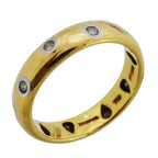 Tiffany & Co Ring Dots 18k Yellow Gold Platinum Diamond