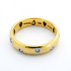 Tiffany & Co Ring Dots 18k Yellow Gold Platinum Diamond — view 3
