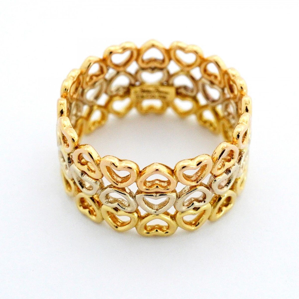 Tiffany & Co Ring Crown of Heart 18k Yellow Gold 18k White 18k Pink — view 3
