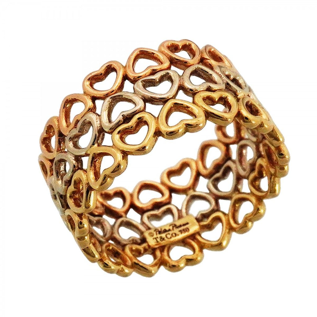Tiffany & Co Ring Crown of Heart 18k Yellow Gold 18k White 18k Pink