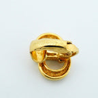 Dior Earrings CD Logo Gold Plated Rhinestone — view 4