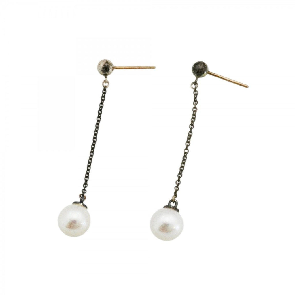 Tiffany & Co Earrings Ziegfeld 925 Sterling Silver Pearl