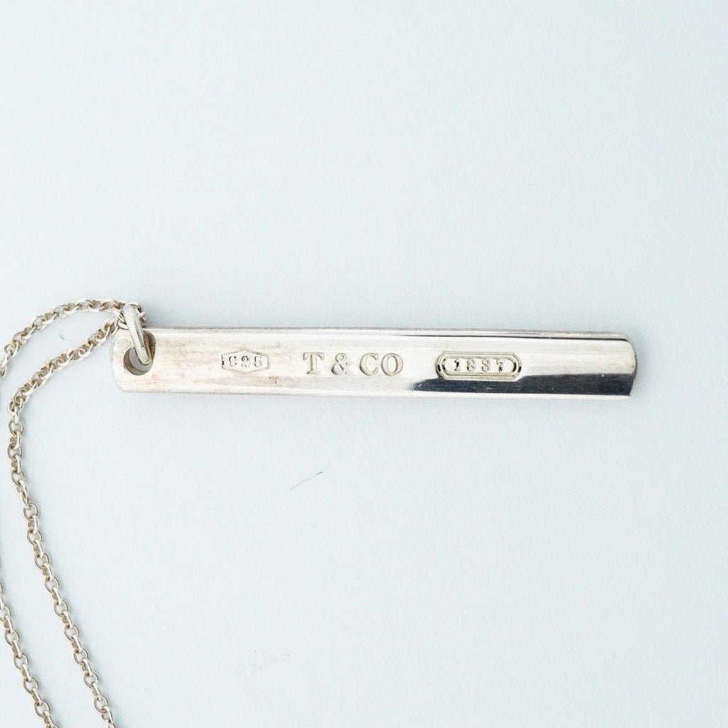 Tiffany & Co Necklace Narrow Bar Silver — view 6