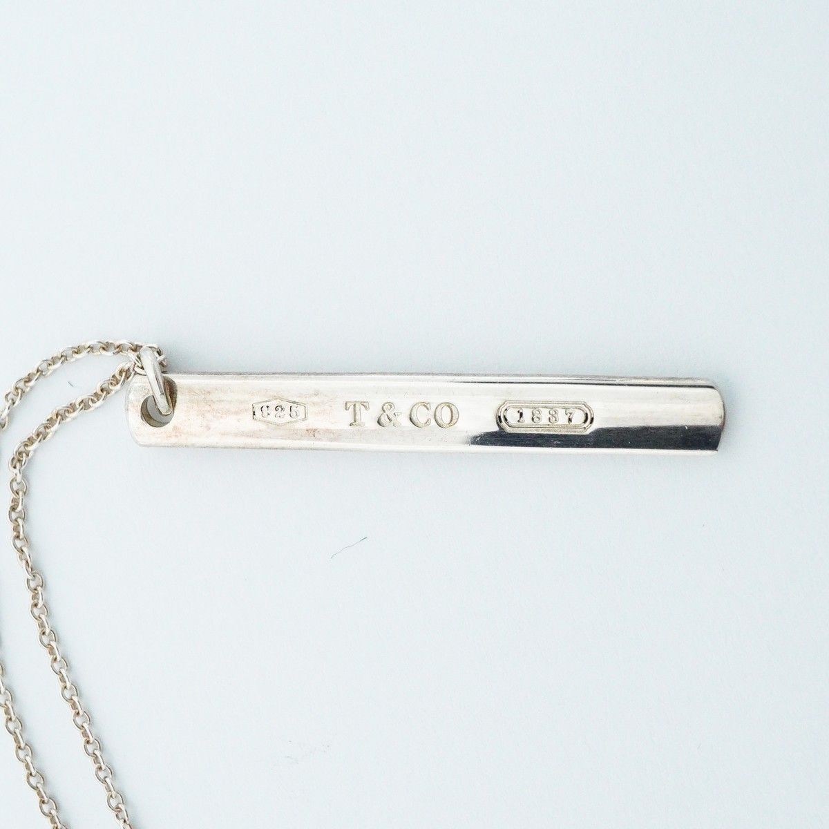 Tiffany & Co Necklace Narrow Bar Silver — view 6