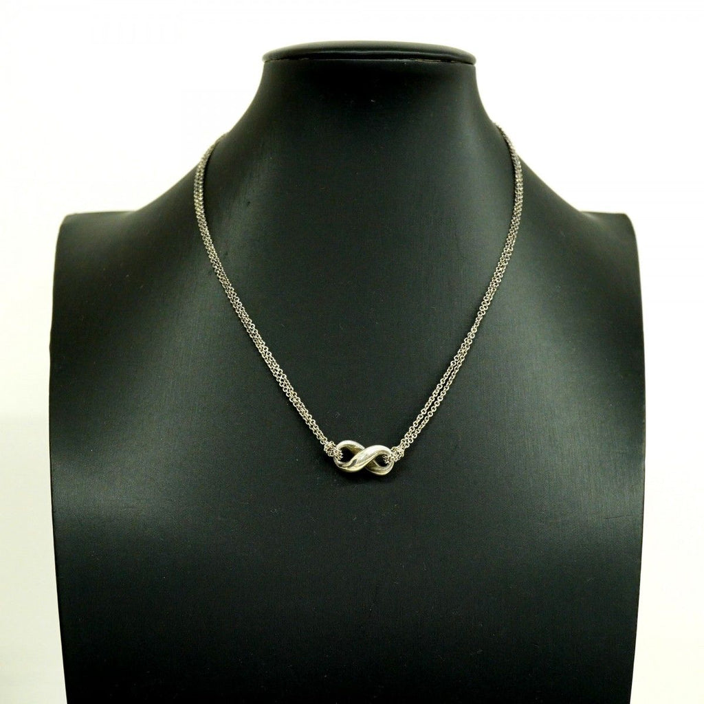 Tiffany & Co Necklace Infinity Double Chain Silver — view 6
