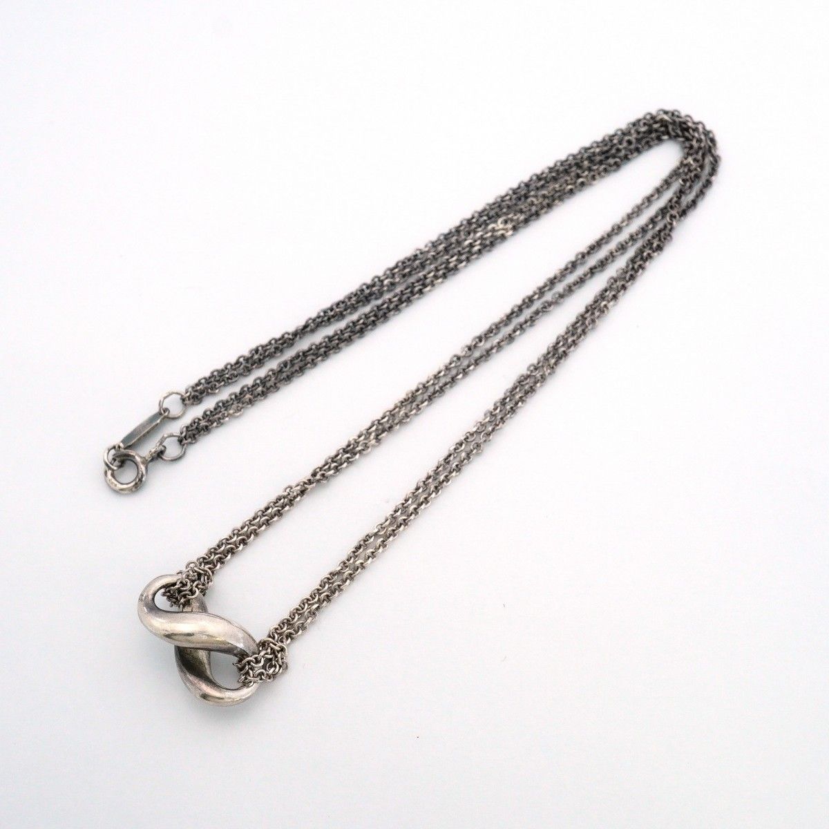 Tiffany & Co Necklace Infinity Double Chain Silver — view 3