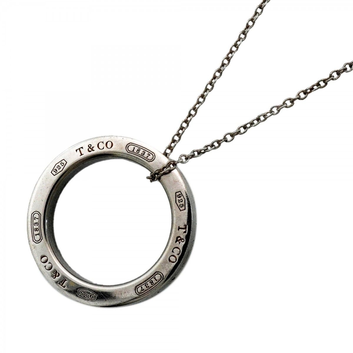 Tiffany & Co Necklace Circle Silver
