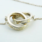 Tiffany & Co Necklace Interlocking Silver — view 6