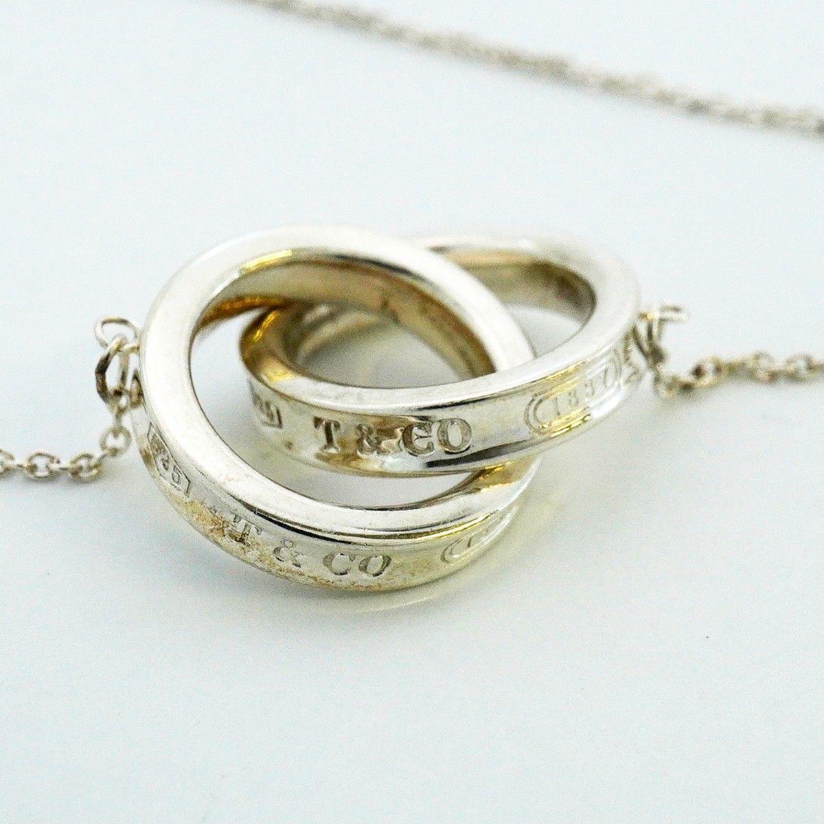 Tiffany & Co Necklace Interlocking Silver — view 6