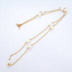 Tiffany & Co Necklace by the Yard 18k Yellow Gold Pearl — view 3