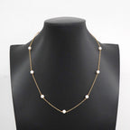 Tiffany & Co Necklace by the Yard 18k Yellow Gold Pearl — view 6