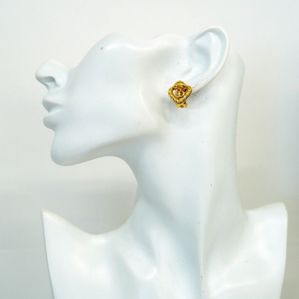 Dior Earrings CD Logo Gold Plated — view 5