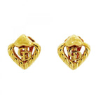 Dior Earrings CD Logo Gold Plated