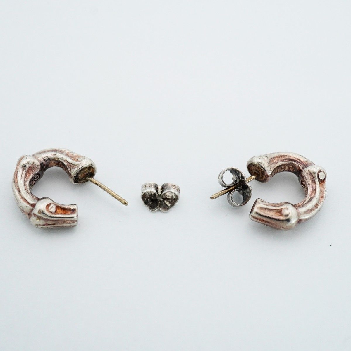 Tiffany & Co Earrings Bamboo Hoop Silver — view 3