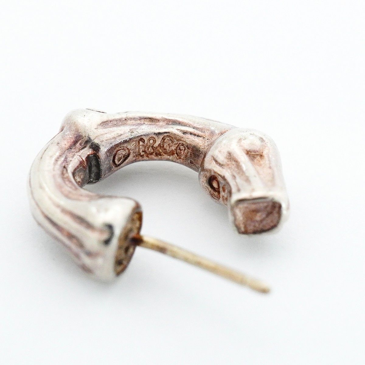Tiffany & Co Earrings Bamboo Hoop Silver — view 4