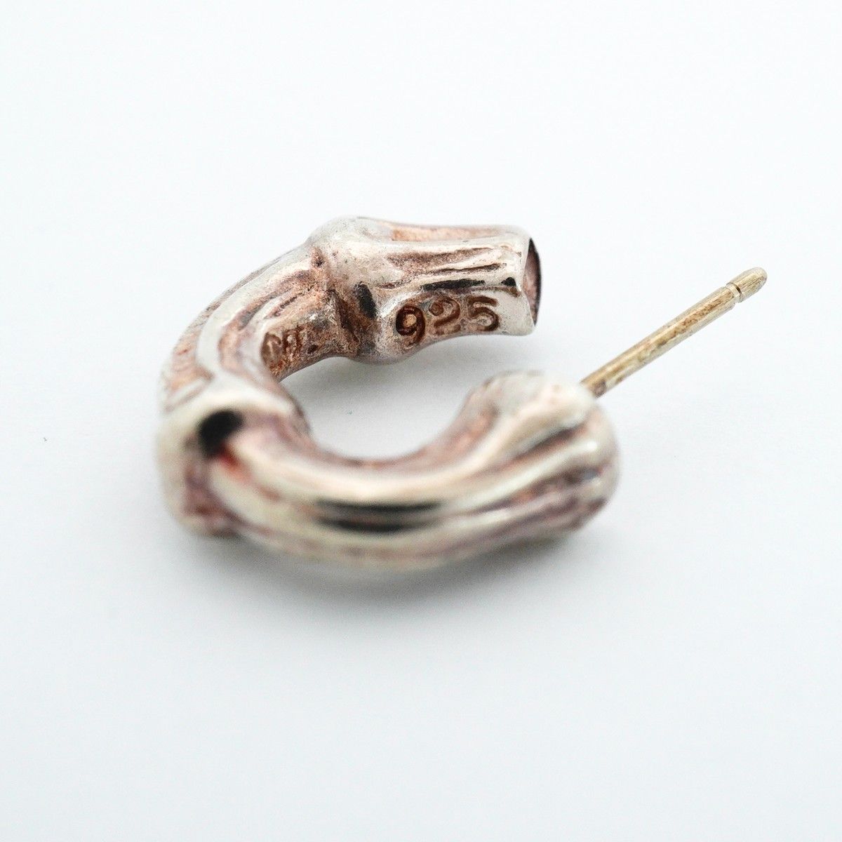 Tiffany & Co Earrings Bamboo Hoop Silver — view 5