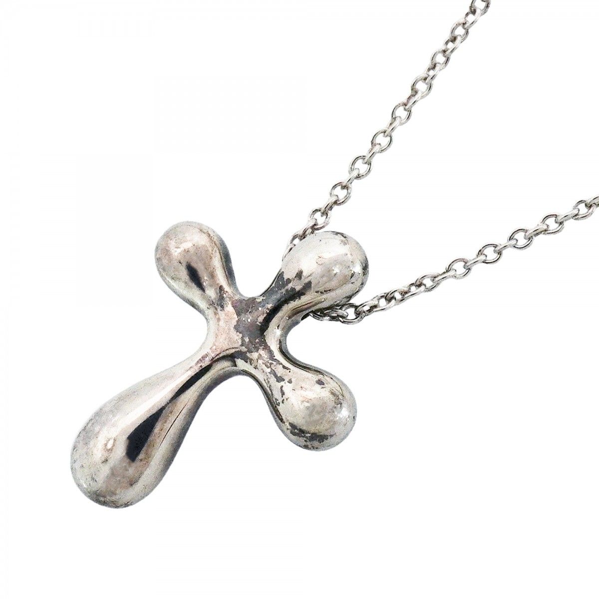 Tiffany & Co Necklace Small Cross Silver