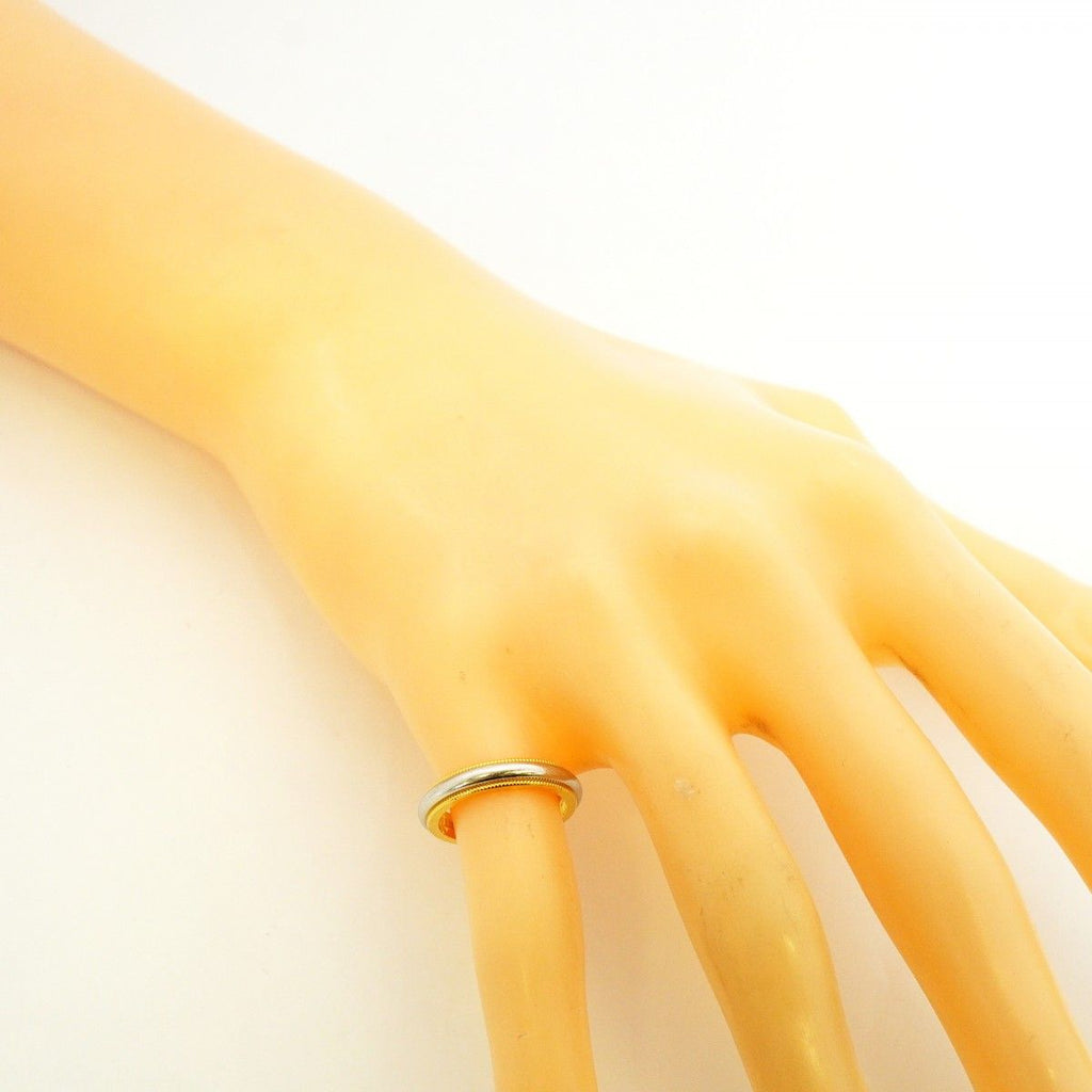 Tiffany & Co Ring Mill Gray 18k Yellow Gold Platinum — view 8