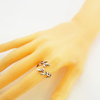 Tiffany & Co Ring Olive Leaf Bypass 925 Sterling Silver — view 7
