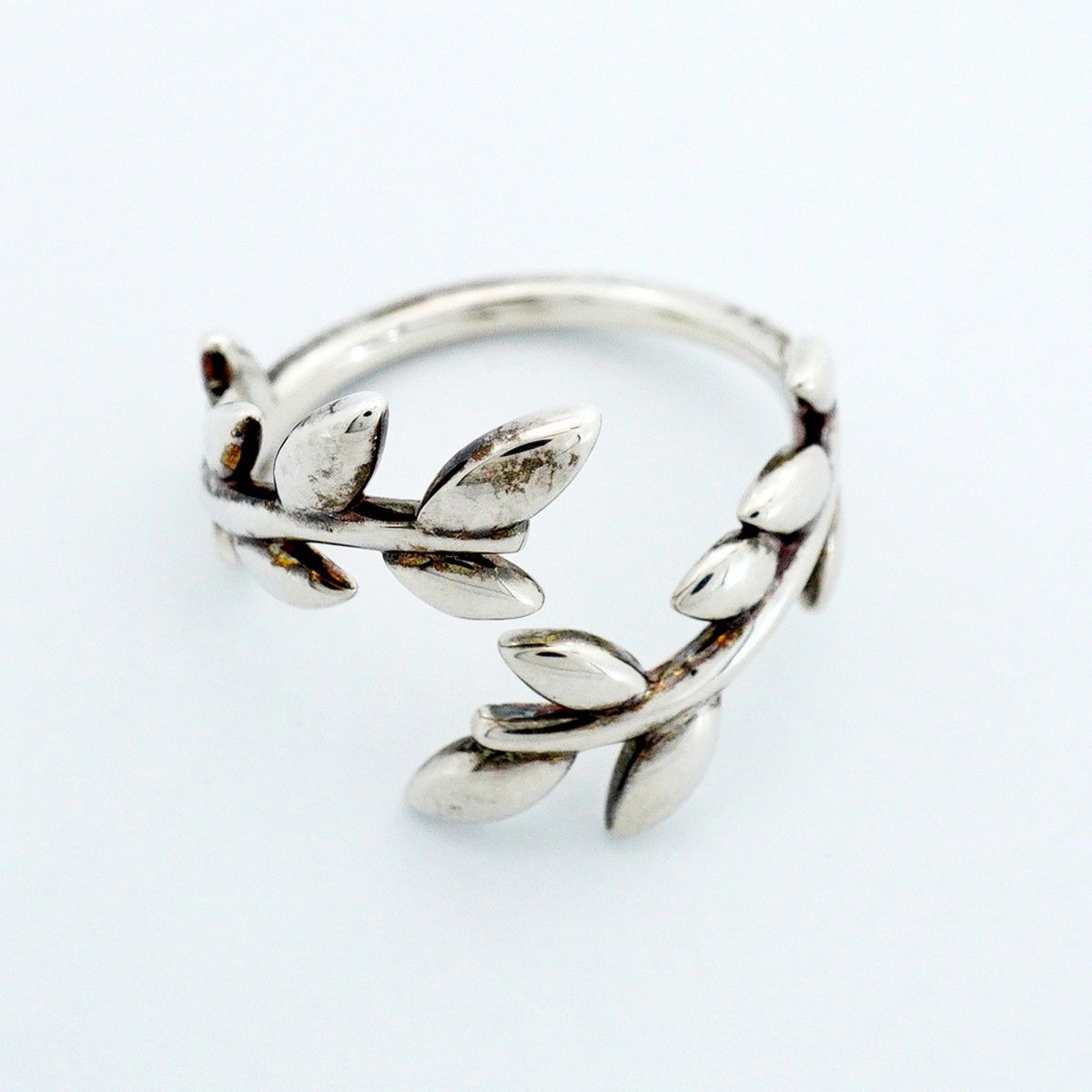 Tiffany & Co Ring Olive Leaf Bypass 925 Sterling Silver — view 3