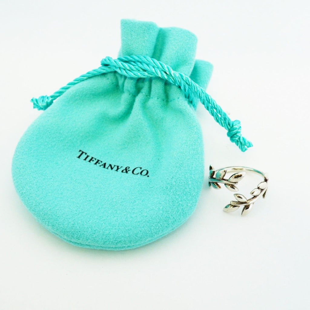 Tiffany & Co Ring Olive Leaf Bypass 925 Sterling Silver — view 8