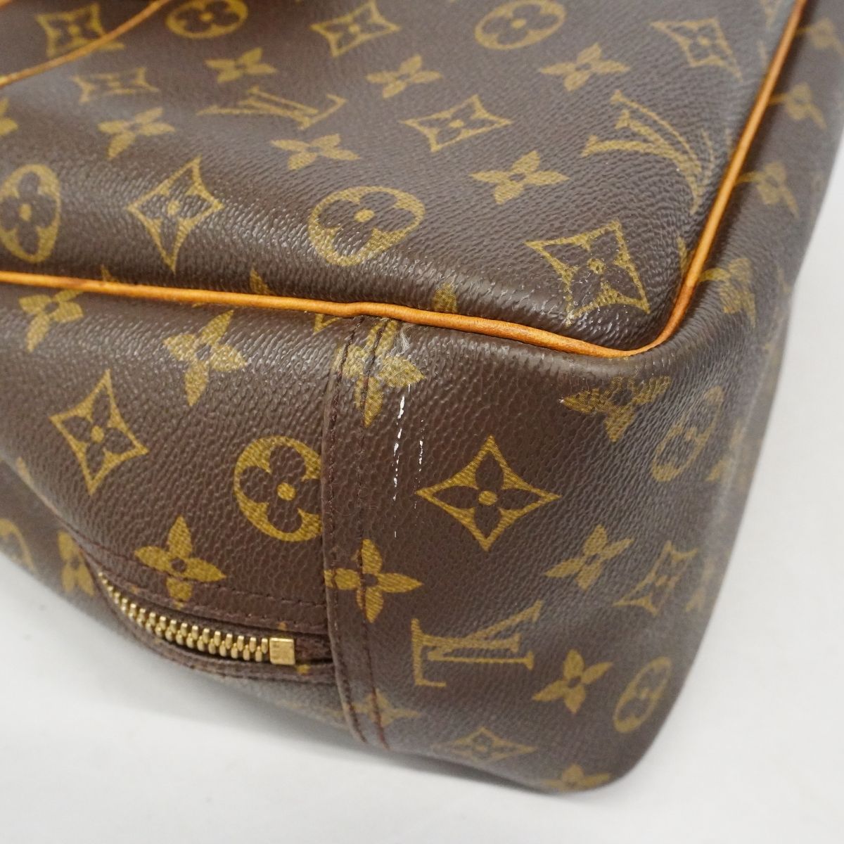 Louis Vuitton Handbag Monogram Deauville Brown — view 9