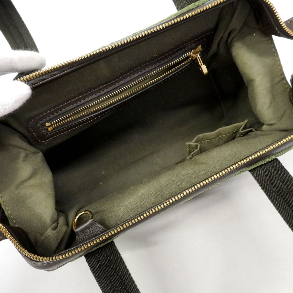 Louis Vuitton Handbag Monogram Mini Josephine PM Khaki — view 4