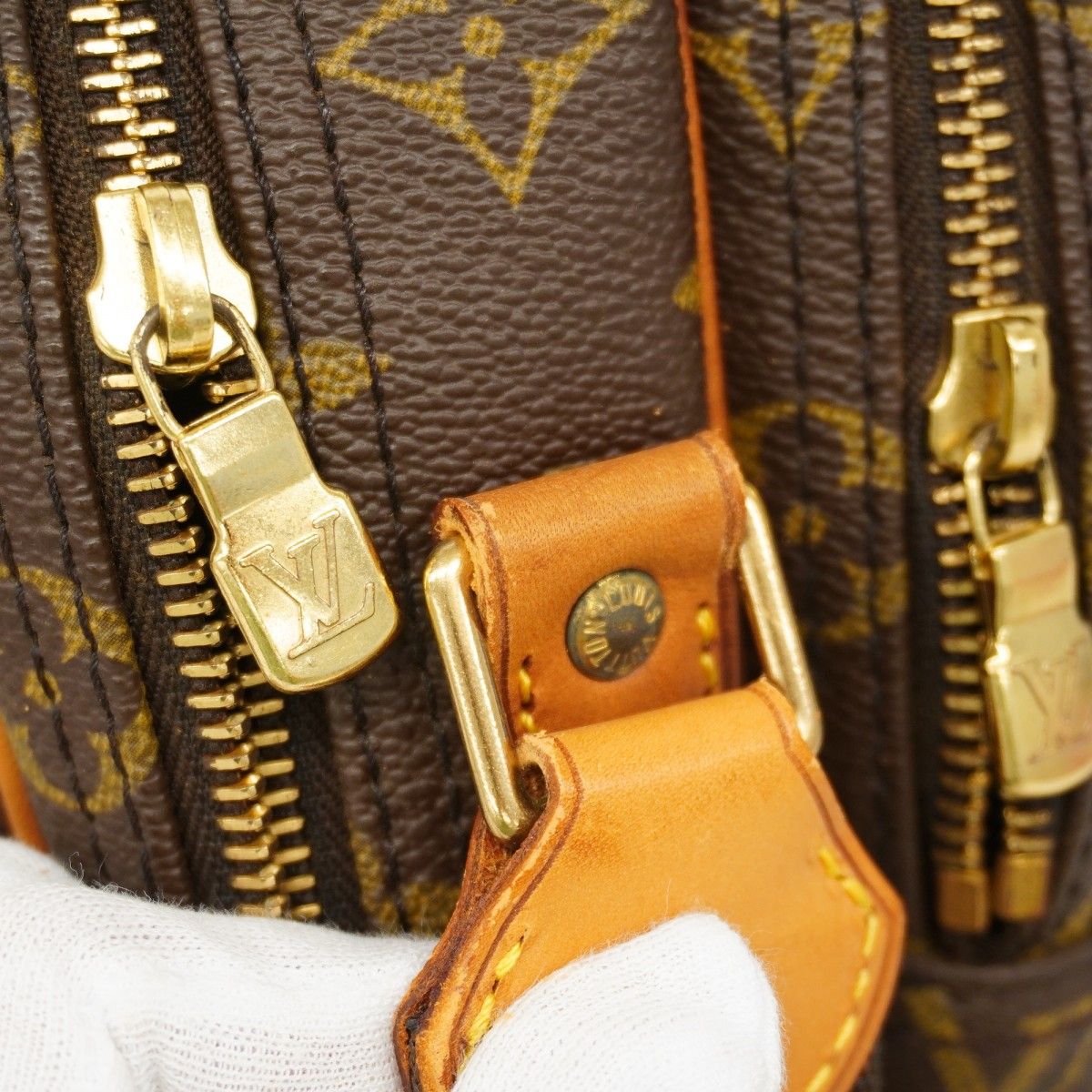 Louis Vuitton Shoulder Bag Monogram Reporter PM Brown — view 7
