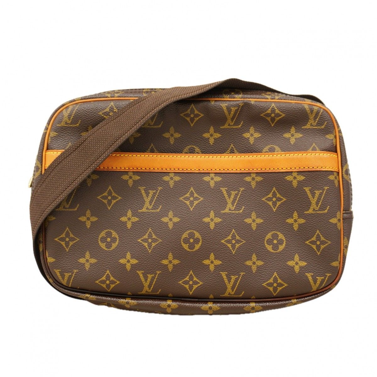 Louis Vuitton Shoulder Bag Monogram Reporter PM Brown