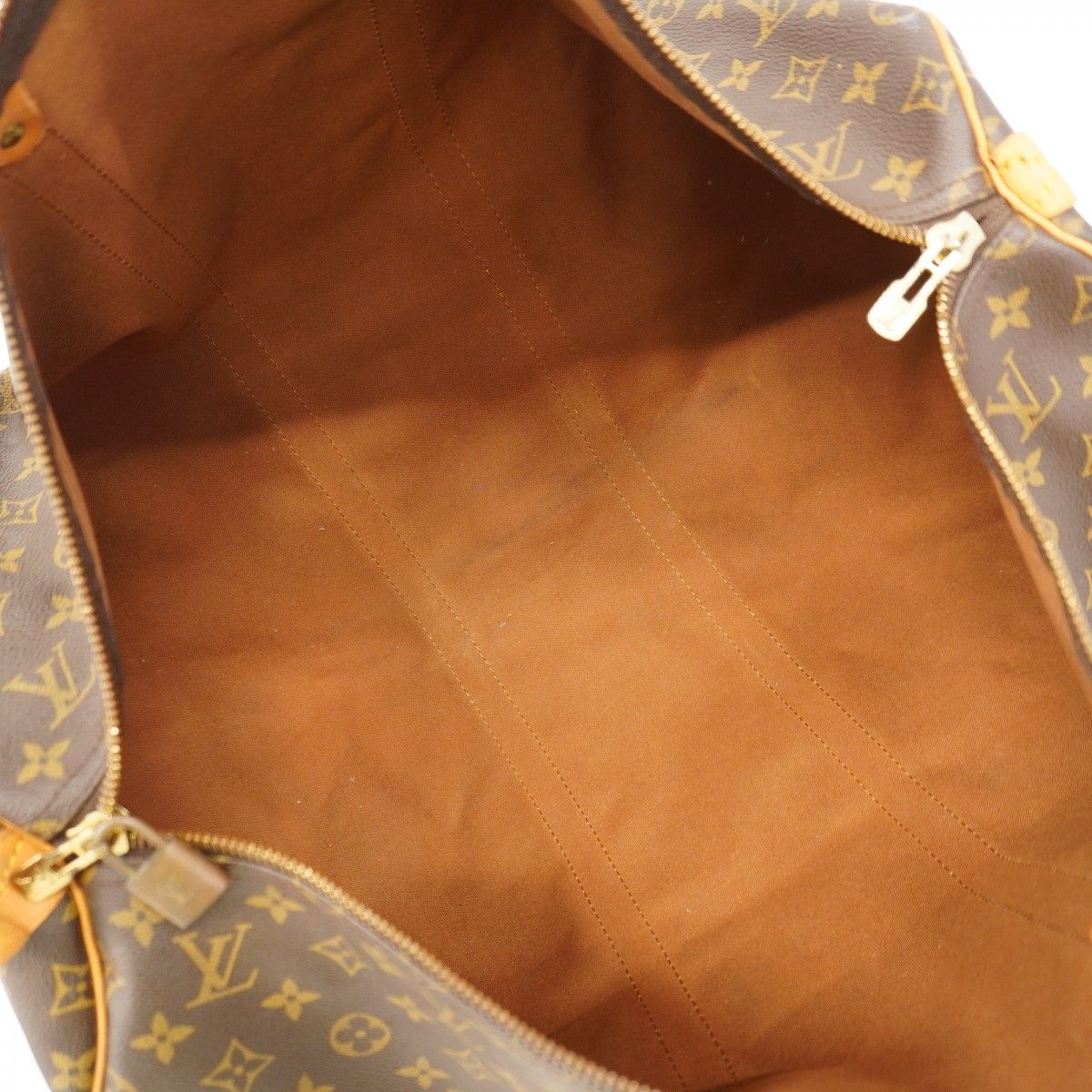 Louis Vuitton Boston Bag Monogram Keepall 55 Brown — view 4