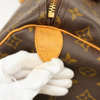 Louis Vuitton Boston Bag Monogram Keepall 55 Brown — view 5