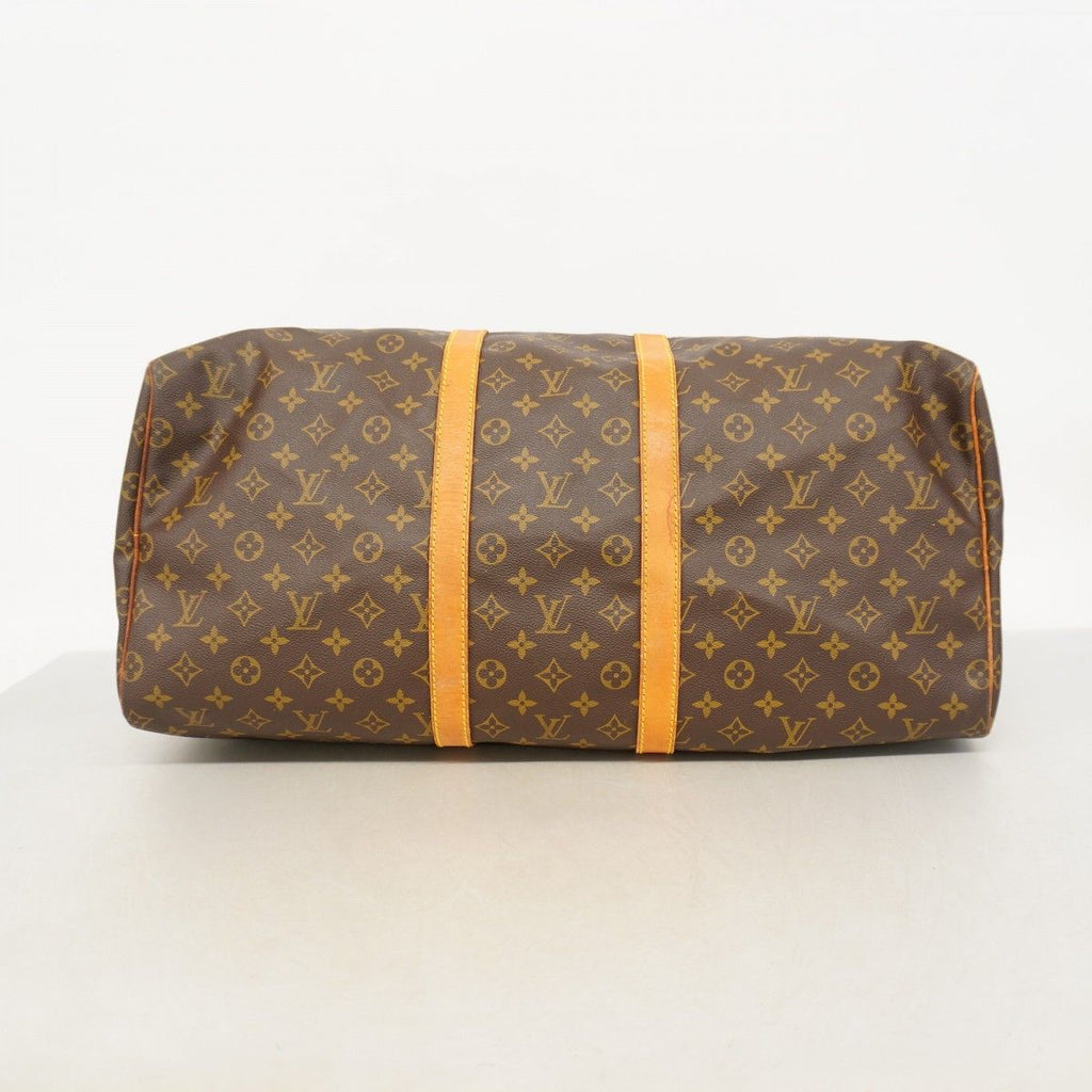 Louis Vuitton Boston Bag Monogram Keepall 55 Brown — view 3
