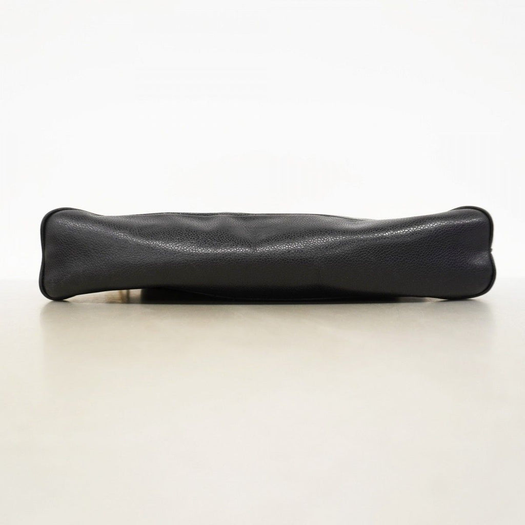Chanel Shoulder Bag Triple Coco Caviar Leather Black Gold — view 3