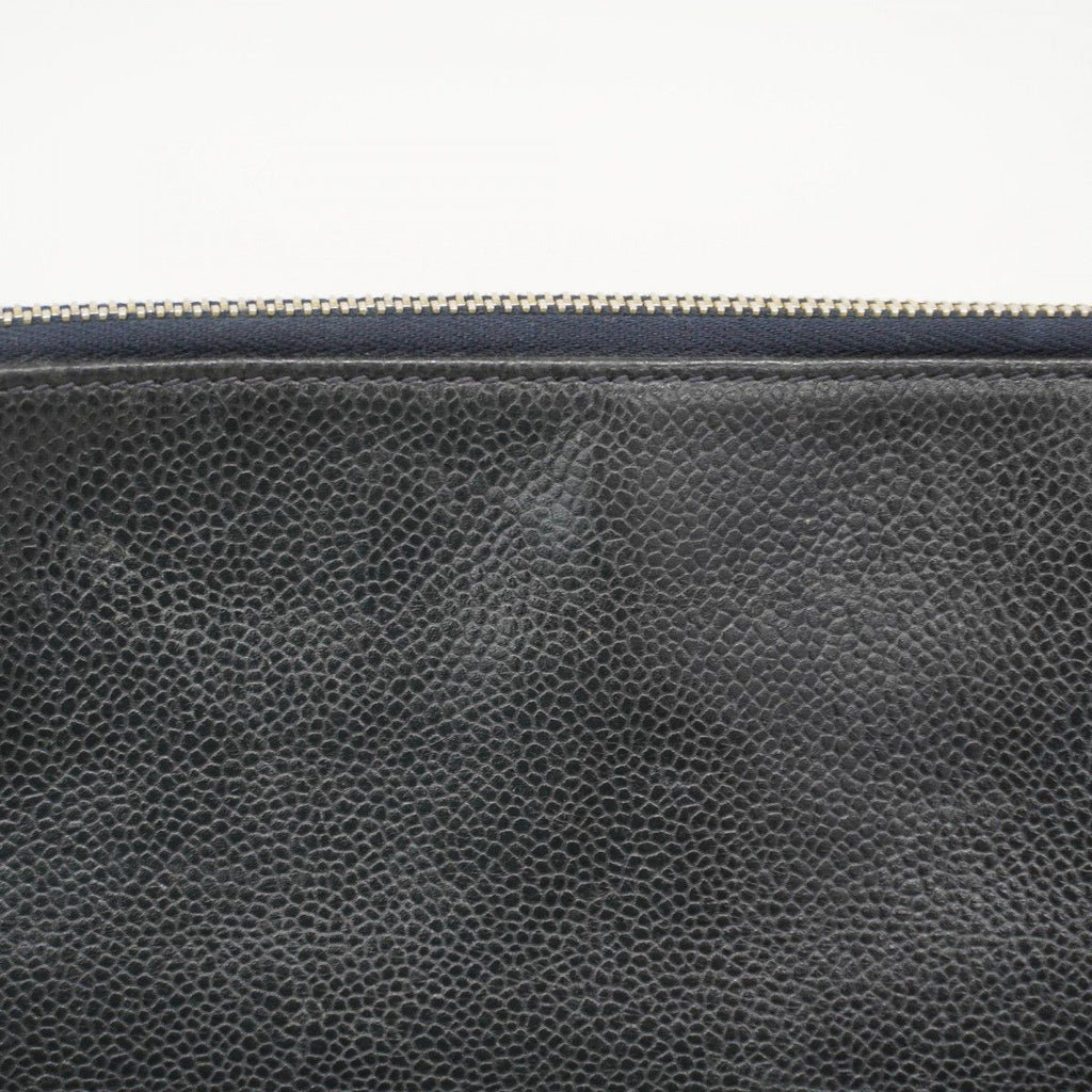Chanel Shoulder Bag Triple Coco Caviar Leather Black Gold — view 8