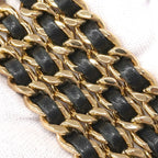 Chanel Shoulder Bag Quilted Lambskin Black Gold 2-Way — view 9