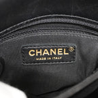 Chanel Shoulder Bag Quilted Lambskin Black Gold 2-Way — view 5