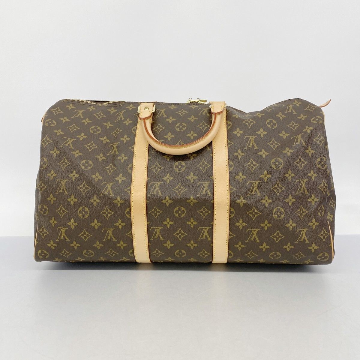 Louis Vuitton Boston Bag Monogram Keepall 50 Brown — view 9