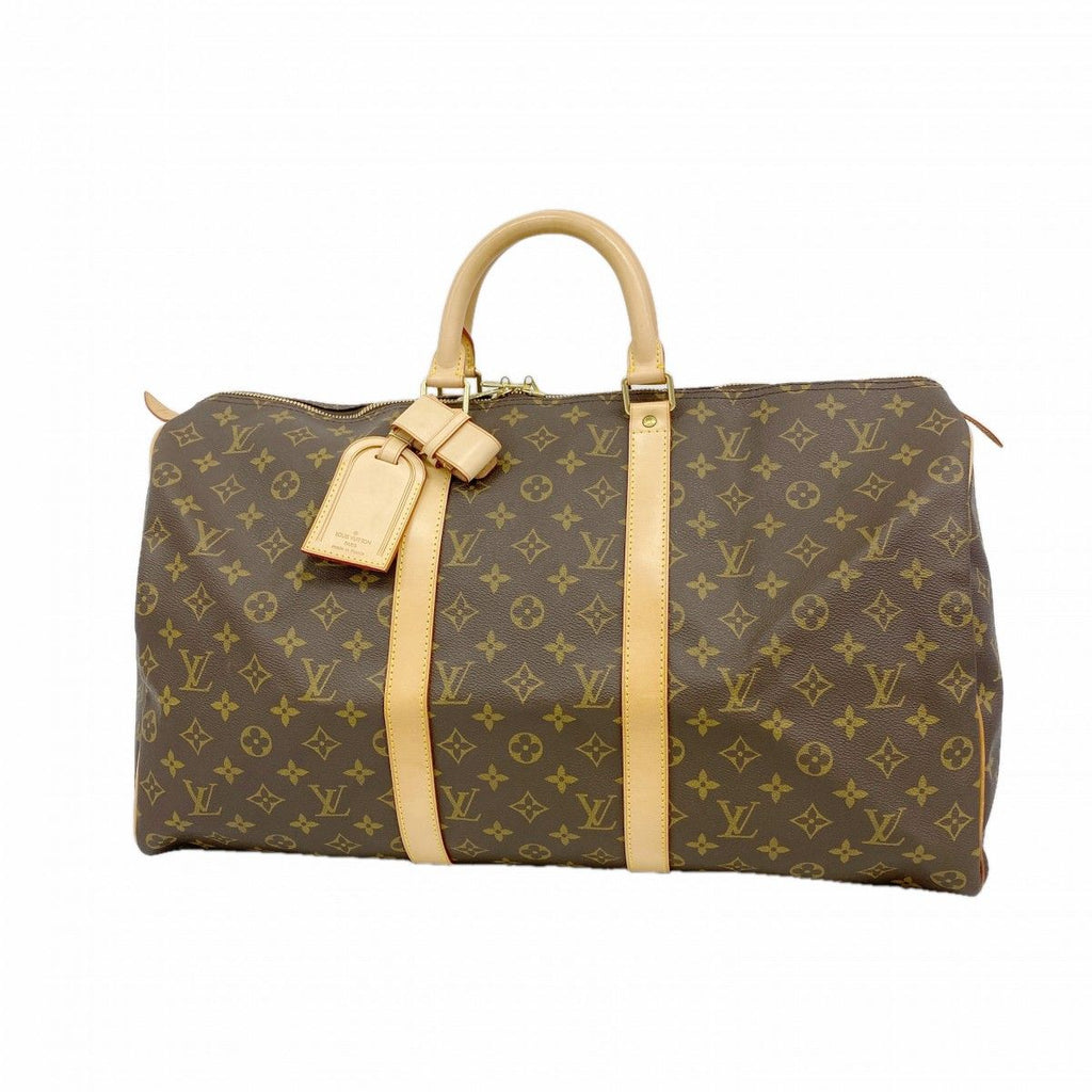 Louis Vuitton Boston Bag Monogram Keepall 50 Brown