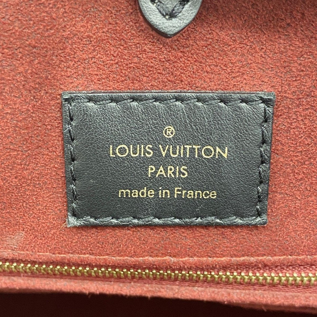 Louis Vuitton Tote Monogram Empreinte Bicolor On The Go MM Black Beige 2-Way — view 5