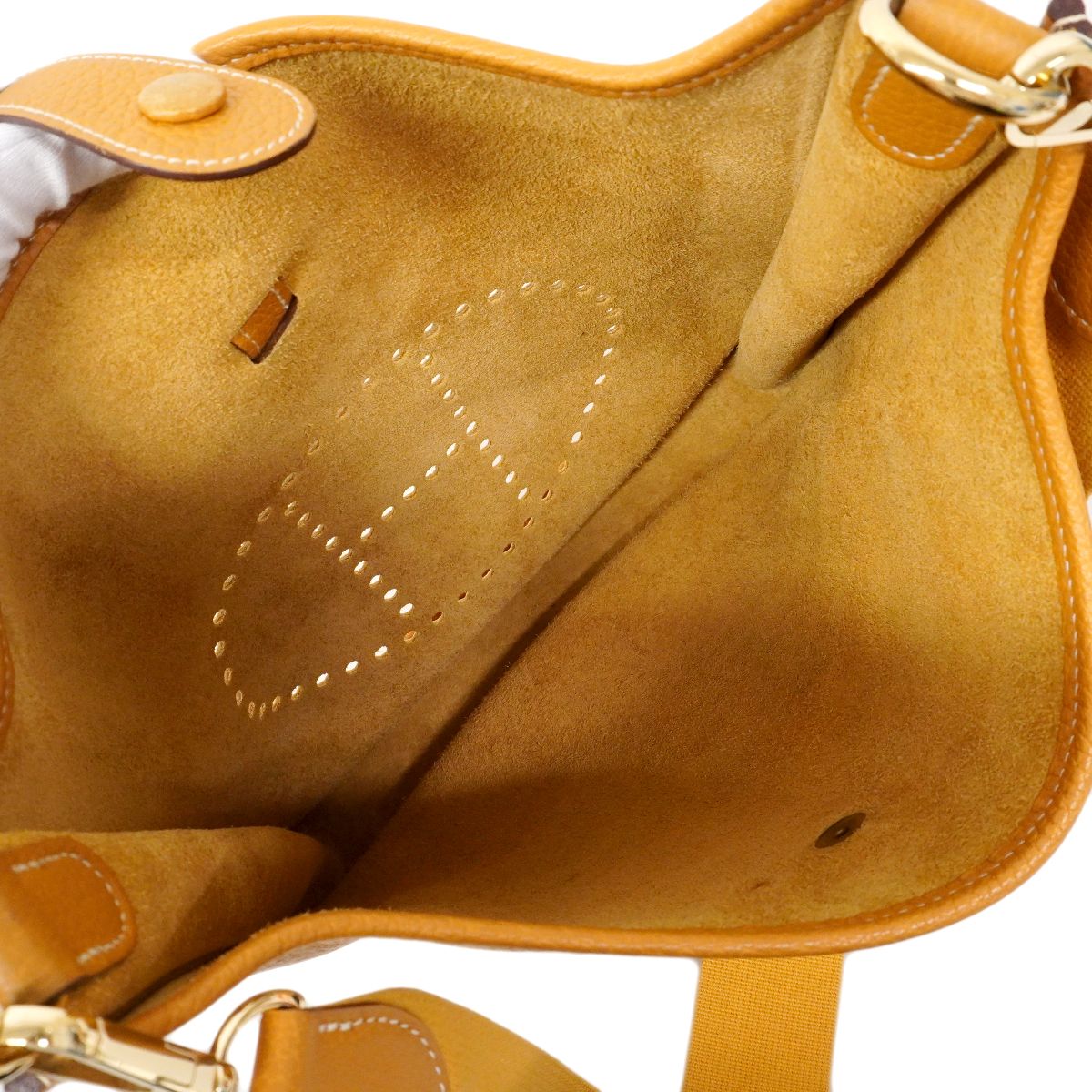 Hermes Shoulder Bag Evelyne Ardennes Natural Gold — view 4