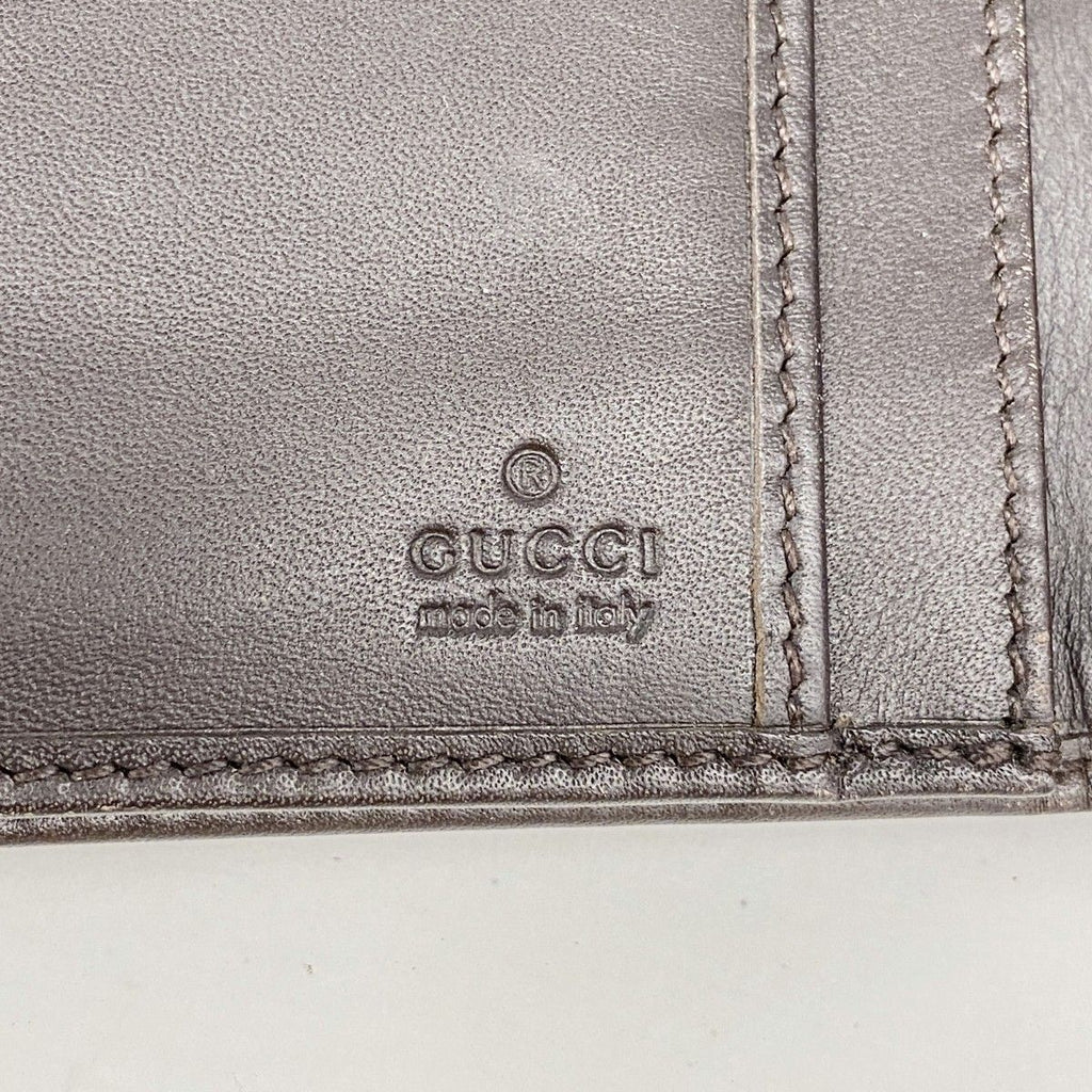 Gucci Wallet GG Canvas Sherry Line Brown Gold — view 4