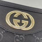 Gucci Wallet Guccissima Leather Black Gold — view 8