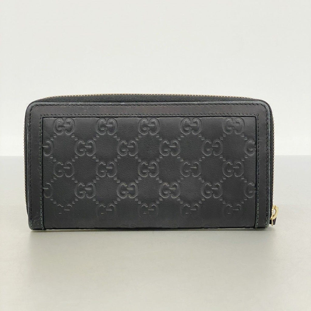 Gucci Wallet Guccissima Leather Black Gold — view 9