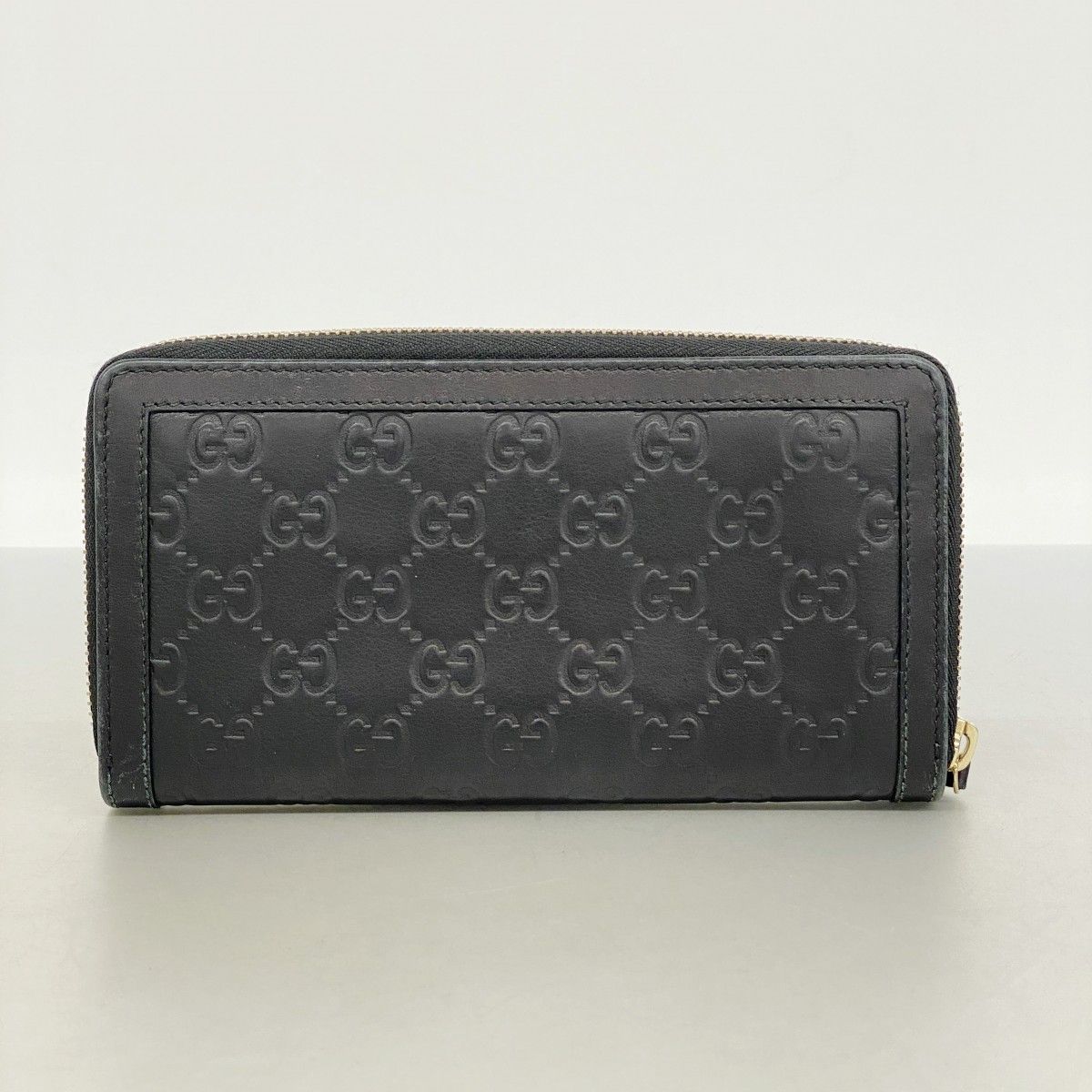 Gucci Wallet Guccissima Leather Black Gold — view 9