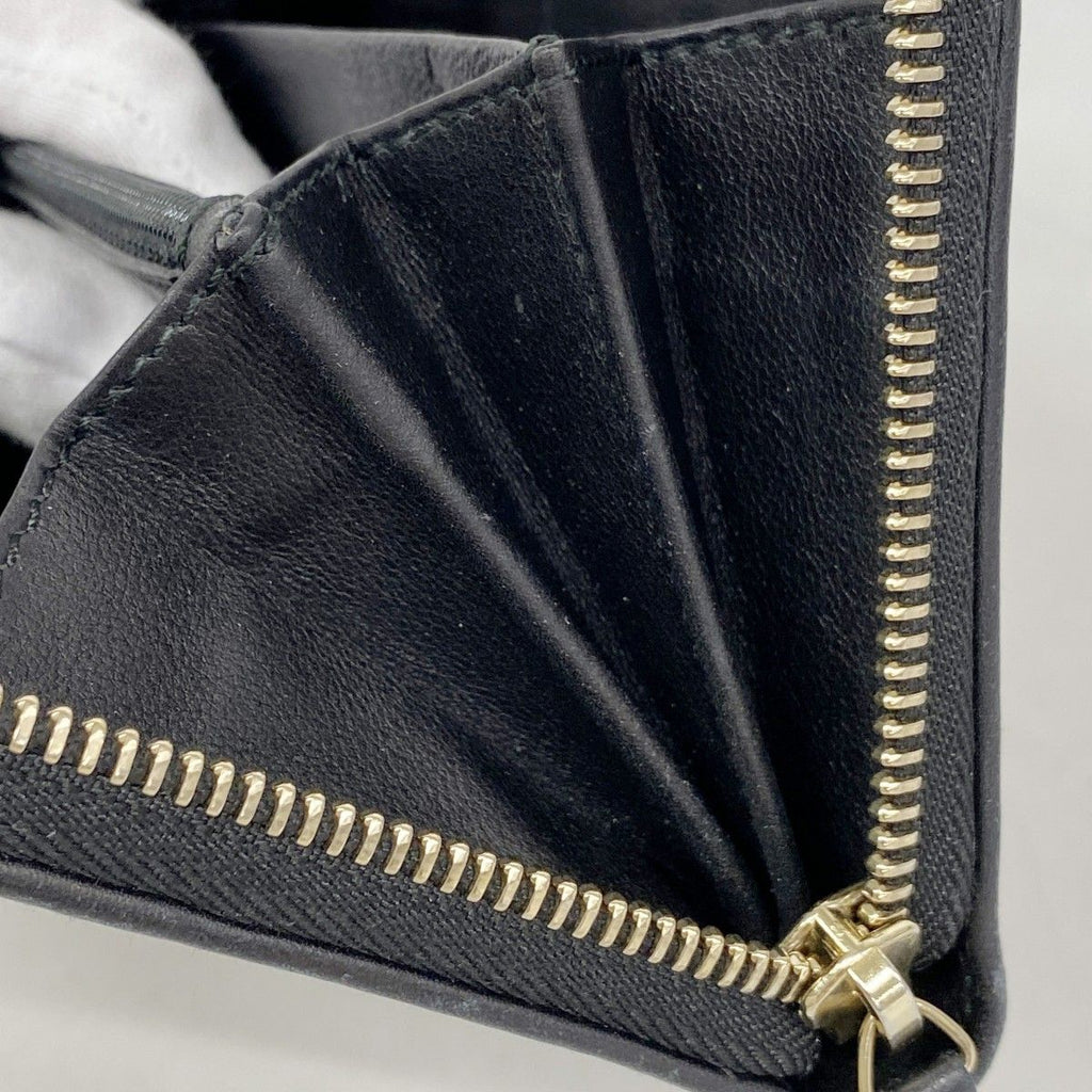Gucci Wallet Guccissima Leather Black Gold — view 7