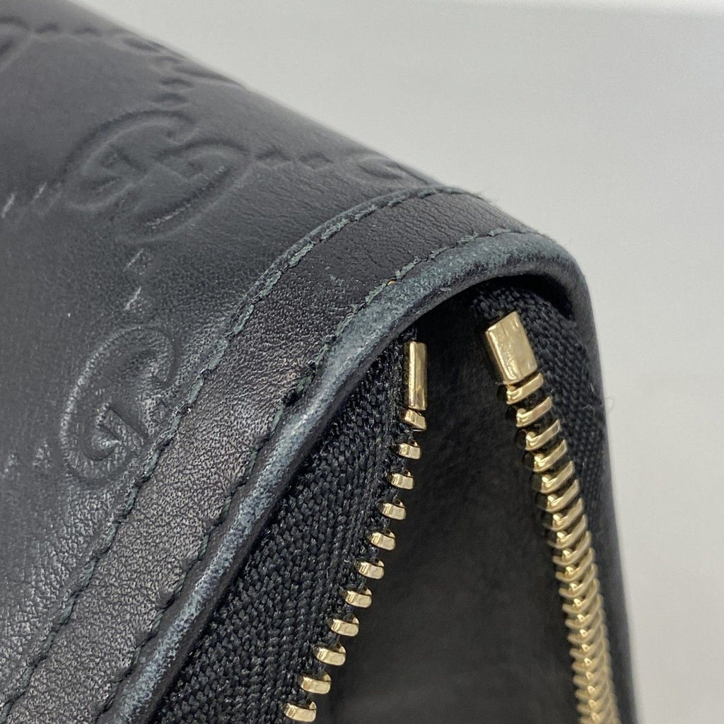 Gucci Wallet Guccissima Leather Black Gold — view 5