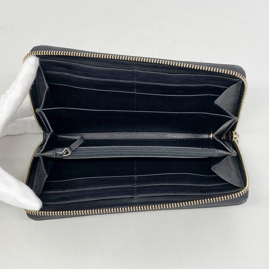 Gucci Wallet Guccissima Leather Black Gold — view 3