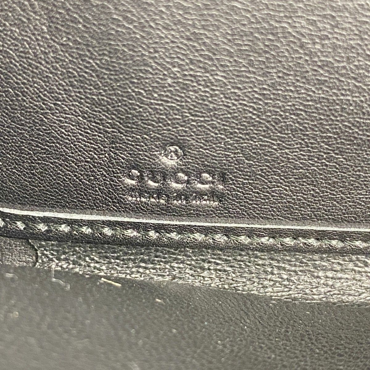 Gucci Wallet Guccissima Leather Black Gold — view 4